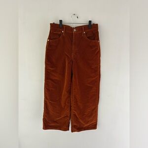 Levi’s Mile High Cropped Cords in Rust